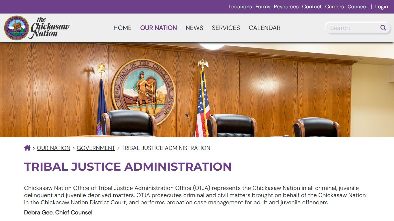 Tribal Justice Administration | Chickasaw Nation